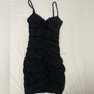 h&m, dress, color black, size xs